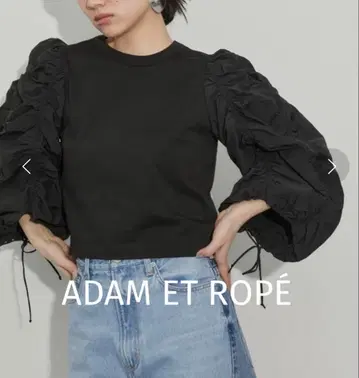 ADAM ET ROPE' 개더 슬리브 tops