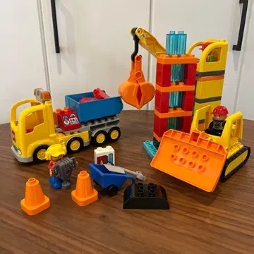 레고 듀플로 #10813 듀플로의 마을 공사장과 작업용 자동차