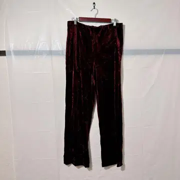 새상품급 ELLEN FIGG 버건디 벨벳 팬츠 14