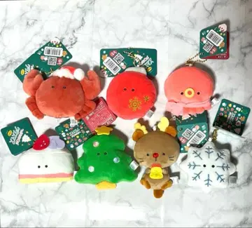 [택 포함 새상품] 츠부라나 히토미의 크리스마스 봉제 인형 마스코트 7점