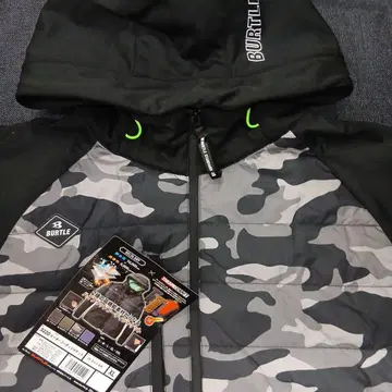바틀 3220 77. 그레이 카모 XL 히터 후디 자켓