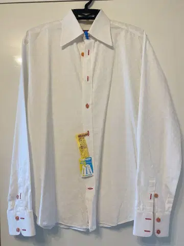 ANDREA PALOMBINI 이탈리아제 화이트 셔츠 XL 면 100%