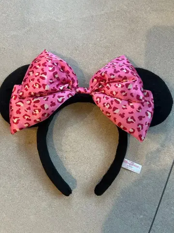 디즈니 미니 머리띠 표범 무늬 레오파드 무늬