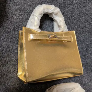 골드 미니백 메탈 락식