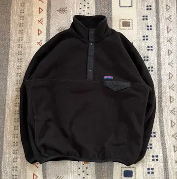 단종 90s 복각 GAP 플리스 블랙 L 스냅T