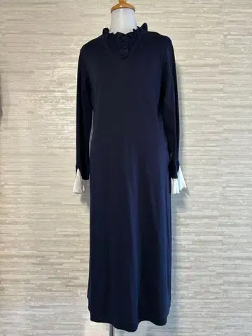 PCI 프릴 네이비 원피스 포멀 세레모니