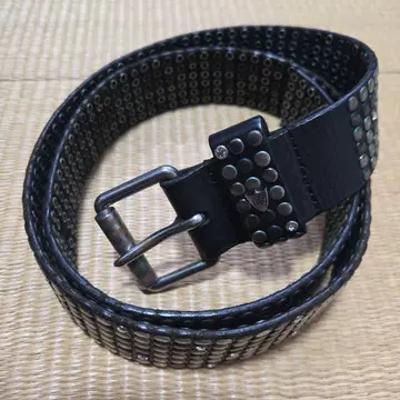 HTC 6연 스터드 벨트 블랙