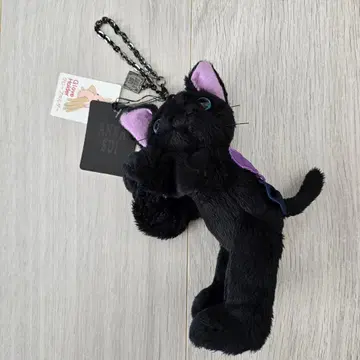 안나수이 그로브 홀더 봉제 인형 고양이 검은 고양이 체인