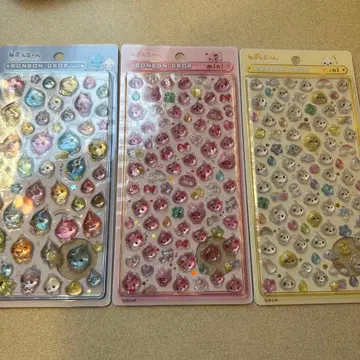 3개 세트 물방울 모자 꽁지 드롭 씰