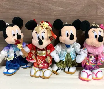 디즈니 리조트 인형 배지 미키 & 미니 설날 기모노 코스튬