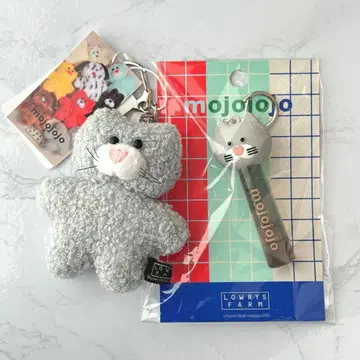 mojojojo 로리즈팜 GRY 고양이 2개 세트 키링