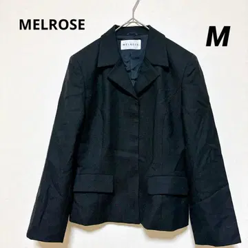 멜로즈 MELROSE 일본제 울 혼방 테일러드 자켓 블랙 심플