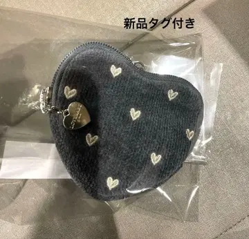 페이러 하트형 파우치 그레이 택 포함 새상품