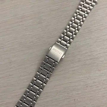 미사용 새상품 세이코 정품 벨트 19mm 레어 실버 SBTR055