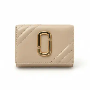 MARC JACOBS 베이지 3단 폴더형 지갑
