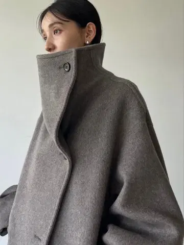 CLANE UP NECK OVER DOUBLE COAT