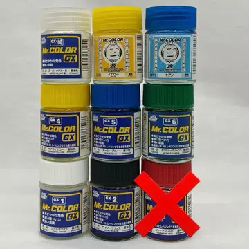 플라컬러 크레오스 취미 Mr.컬러 8종 세트 래커계 페인트
