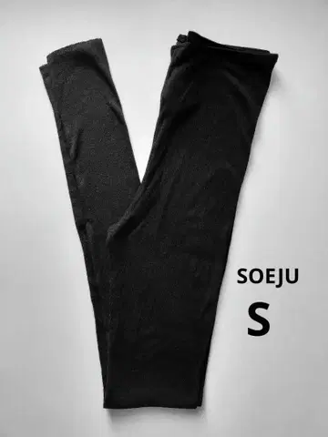 새상품급 SOEJU 캐시미어 혼방 레깅스 S 블랙