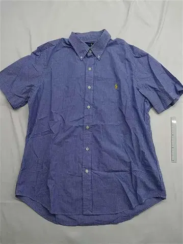 랄프 로렌 클래식 핏 반팔 셔츠 블루 계열 남성용