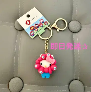 산리오 파스텔 미야쿠미야쿠 입체 마스코트 키링 키티