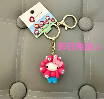 산리오 파스텔 미야쿠미야쿠 입체 마스코트 키링 키티