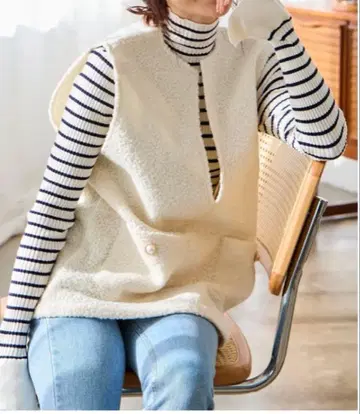 myu 부클레 오버 사이즈 베스트 새상품 네고 불가