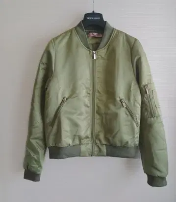 프랑스 수입 카키 충전솜 블루종 새틴 자켓 T3 MA-1