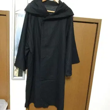 블랙 호박 카라 기모노 코트