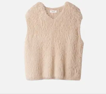 Mila Owen V넥 샤기 니트 베스트