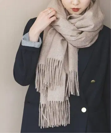 NOBLE 오리지널 캐시미어 스톨 노블 베이지