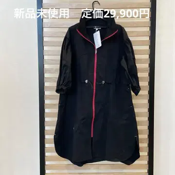 미사용 새상품 야마모토 간사이 슈퍼 레이디 블랙 롱 기장 아우터