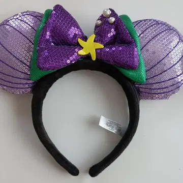 디즈니랜드 미키 모양 머리띠 보라색