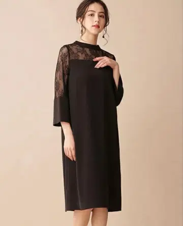 미사용 택 포함 나노 유니버스 숄더 레이스 원피스