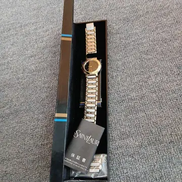 SAINTAURI 골드 팔찌 손목시계