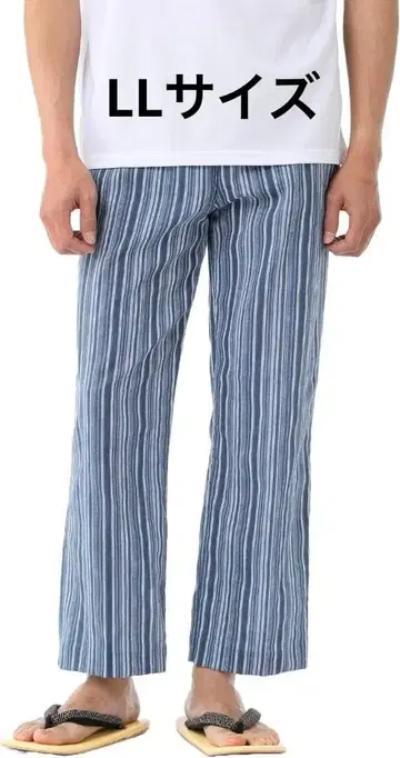 다카시마 치지미 전체 밴딩 팬츠 남성용 바지 룸웨어 롱 바지 일본제 LL