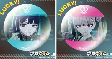 HUNDRED LINE 게마 복권 이마바 카시 홀로그램 캔뱃지