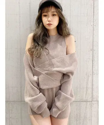 GYDA 레이어드 니트 올인원