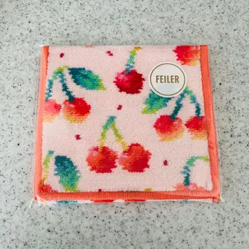 체리 도트 손수건 파우치 (WEB 한정판) (페일 핑크)