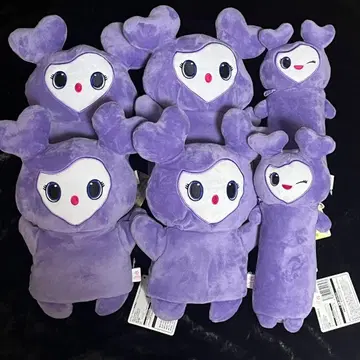 TWICE LOVELYS 봉제 인형 퍼펫 노비후냐 파우치 사나 6개 세트