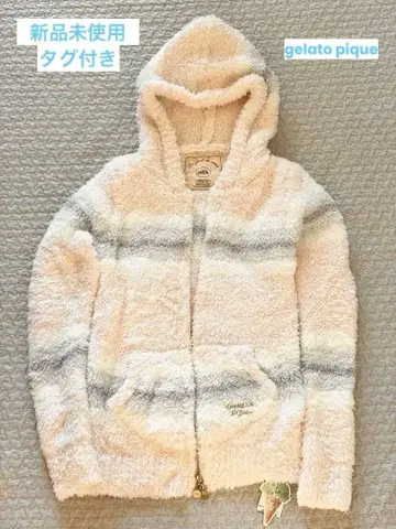 [ 미사용 새상품 ] gelato pigue 젤라또피케 보더 후드티