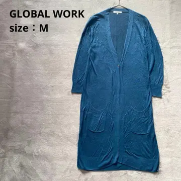 GLOBAL WORK 글로벌 워크 니트 롱 가디건 [ M ] 얇은 소재