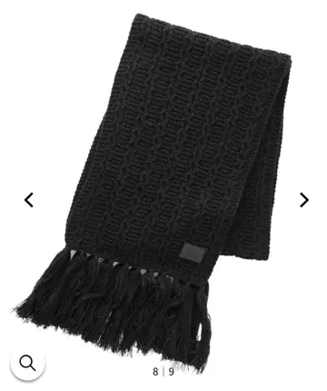 새상품 엑스걸 X-girl RUBBER KNIT SCARF 머플러