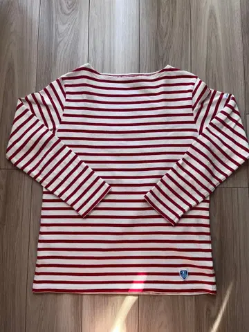 ORCIVAL 빨흰 스트라이프 긴팔 T셔츠 사이즈 2