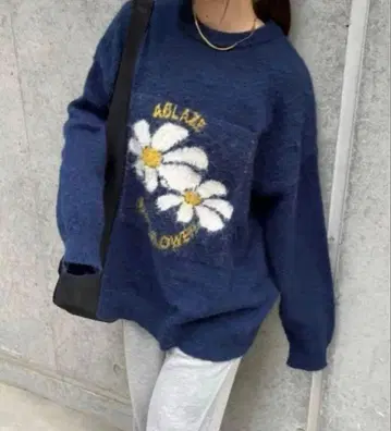 nemne store 모듬 모티브 니트 M