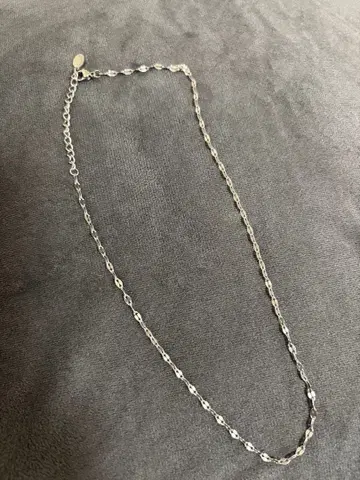 실버 페달 체인 목걸이