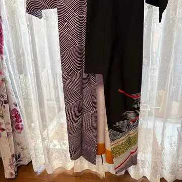 물결 무늬 무용용 기모노