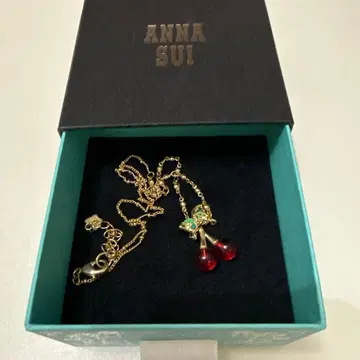 최종 가격 인하 안나수이 체리 모티브 목걸이 골드