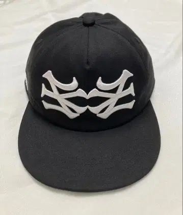 블랙 야구 모자 oMA 자수