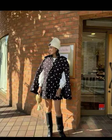 rosymonster 퀼팅 케이프 코트