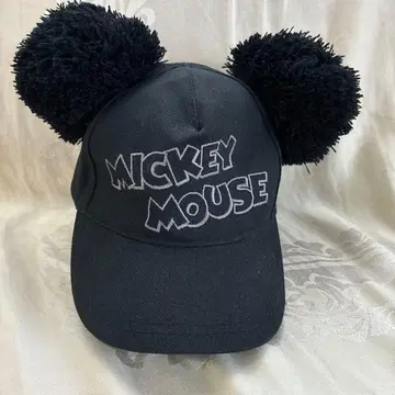 미키마우스 캡 블랙 폼폼 포함